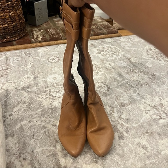 Nine West Buckle Up Boots Leather Upper size 8 - Picture 8 of 9